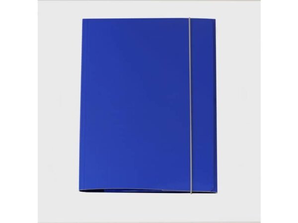 Cartella a tre lembi con elastico Cartotecnica del Garda 25x34,5 cm 0,8 mm colore blu - CG0032LBXXXAE01