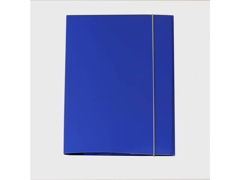 Cartella a tre lembi con elastico Cartotecnica del Garda 25×34,5 cm 0,8 mm colore blu – CG0032LBXXXAE01