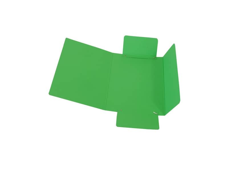 Cartella a tre lembi con elastico Cartotecnica del Garda 17×25 cm colore verde – CG0040LBXXXAE03