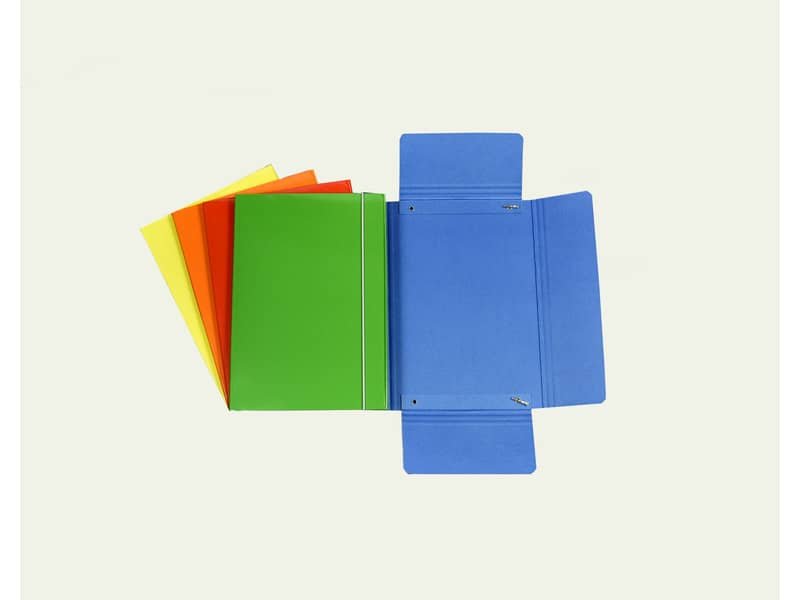 Cartella a tre lembi con elastico Cartotecnica del Garda 17×25 cm 10 colori assortiti – CG0040LBXXXAE15