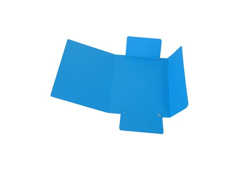 Cartella a tre lembi con elastico Cartotecnica del Garda 17×25 cm colore azzurro – CG0040LBXXXAE06