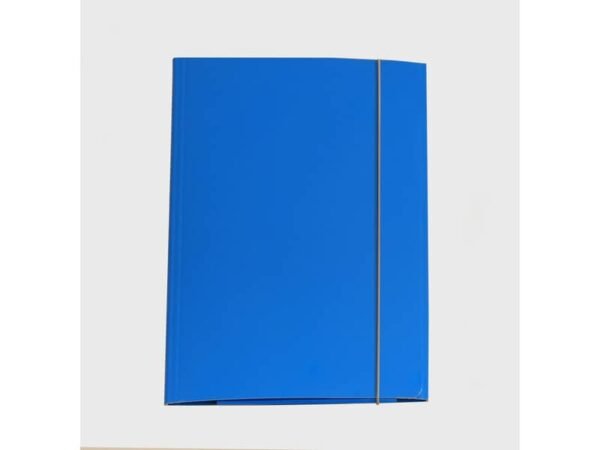 Cartella a tre lembi con elastico Cartotecnica del Garda 25x34,5 cm 0,8 mm colore azzurro - CG0032LBXXXAE06