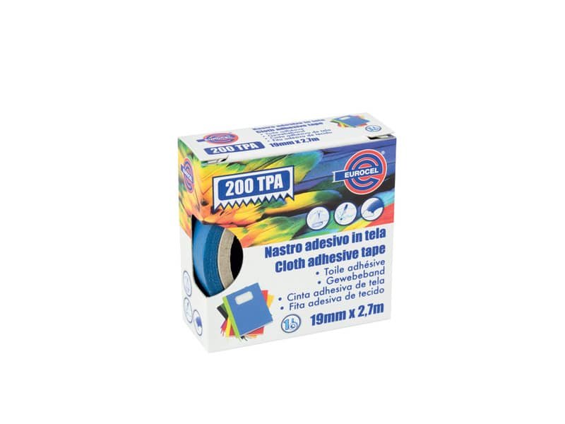 Nastro adesivo telato Eurocel formato 19×2,7 mt- colore blu 16614194