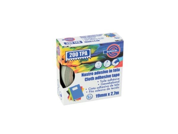 Nastro adesivo telato Eurocel formato 19x2,7 mt- colore grigio 16514194