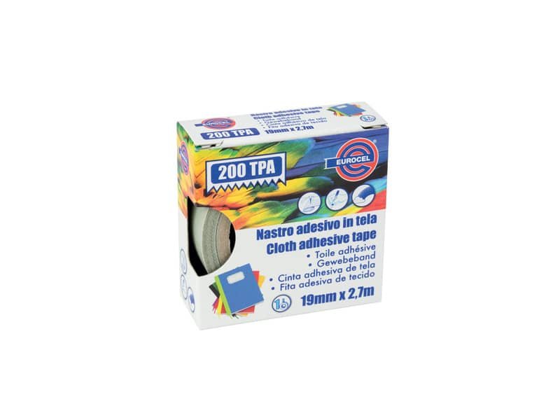 Nastro adesivo telato Eurocel formato 19×2,7 mt- colore grigio 16514194