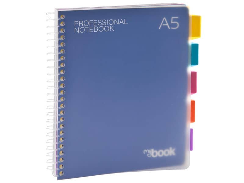 Quaderno Maxi spiralato con fori e divisori Nikoffice A5 – 150 ff – 5 mm – 30NIK041/1