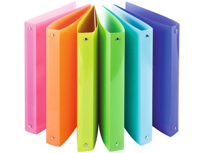 Raccoglitore 4 anelli Nikoffice in colori assortiti diametro 16 – fluo – 01NIK381/A