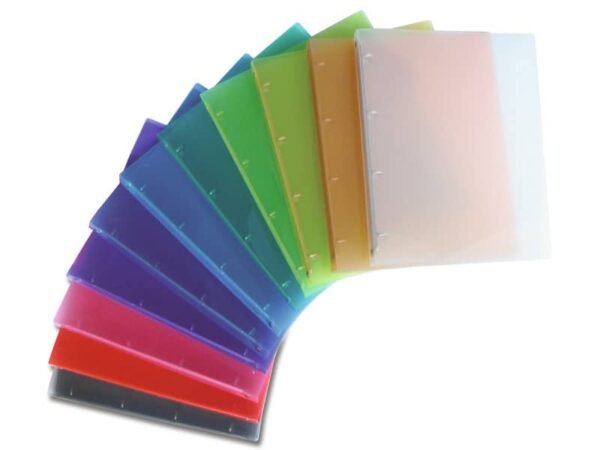 Raccoglitore trasparente 4 anelli Nikoffice in colori assortiti dimetro 30 - colorato - 01NIK177/4N