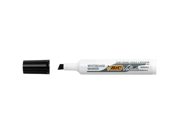 Marcatore per lavagne bianche BIC Velleda 1791 punta a scalpello tratto 3,3-4,6 mm nero - 9431931