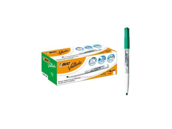 Marcatore per lavagne bianche BIC Velleda 1741 punta conica 1,4 mm verde - 9581681