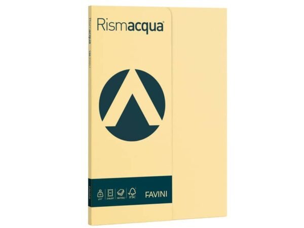 Carta colorata Favini Rismacqua colori tenui 90 g/mý A4 - risma da 100 fogli camoscio - A69R144
