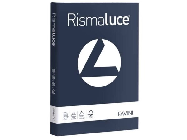 Carta colorata Favini Rismaluce colori forti 200 g/mý A4 - risma da 125 ff blu cobalto - A672114