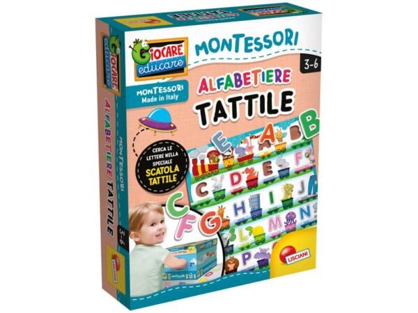 Gioco in scatola Lisciani Montessori Plus Alfabetiere Tattile - 72446