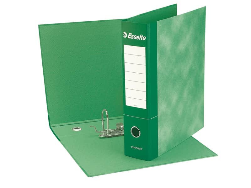 Registratore commerciale Esselte Essentials 23×30 cm dorso 8 cm Esselte verde – 390773180