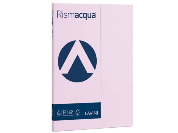Carta colorata Favini Rismacqua colori tenui 90 g/mý A4 - risma da 100 fogli lilla - A699144