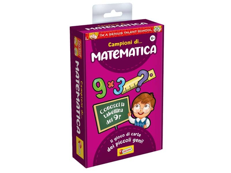 Gioco in scatola materie scolastiche I’m a Genius Matematica – 92284