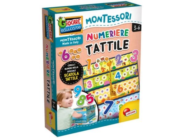 Gioco in scatola Lisciani metodo Montessori Plus Numeriere Tattile - 72453
