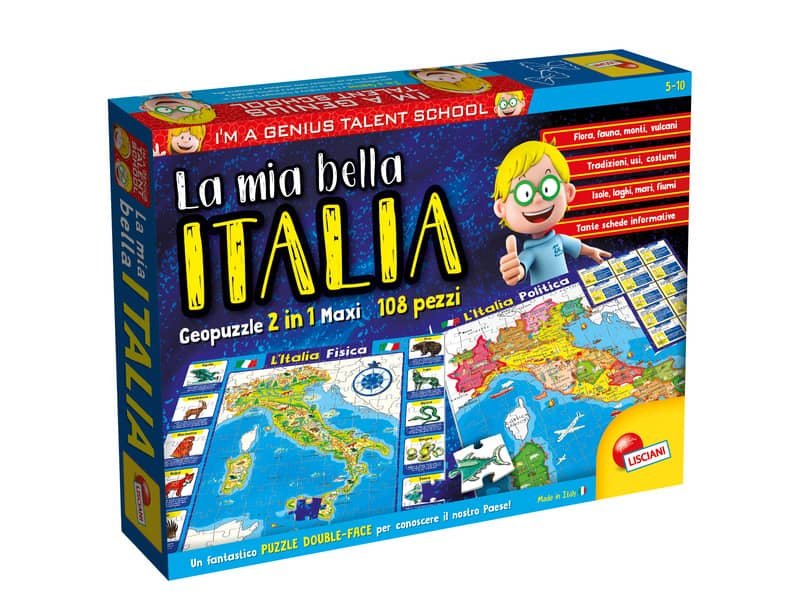 Gioco in scatola Lisciani I’m a Genius Puzzle La Mia Bella Italia – 80571