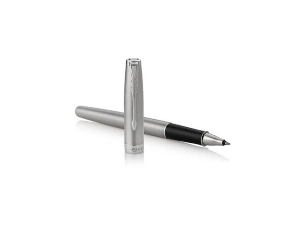 Penna roller Parker Sonnet punta F inchiostro nero Parker Stainless Steel CT - 1931511
