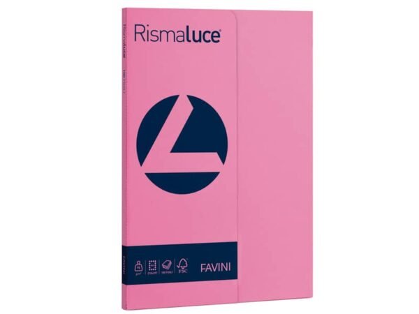 Carta colorata Favini Rismaluce colori forti 90 g/mý A4 - risma da 100 ff ciclamino - A69F144