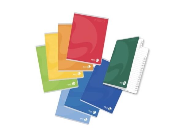 Rubrica BM Color punto metallico carta da 80 gr formato A5 - punto metallico - 60 fogli - conf. 10 pz - 100483