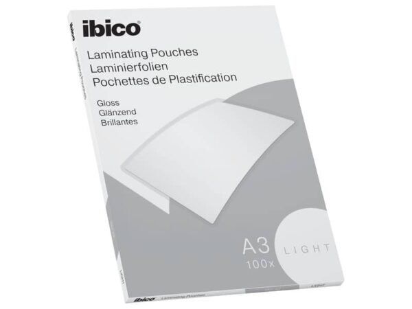 Pouches per plastificatrici IBICO BASICS light 75 mic - conf.100 pezzi Ibico A3 627311