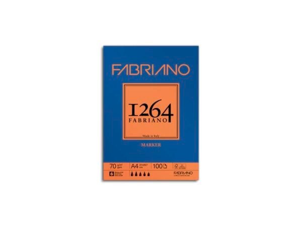 Blocco di carta collato Fabriano 1264 Marker 70 g A4 - 19100640