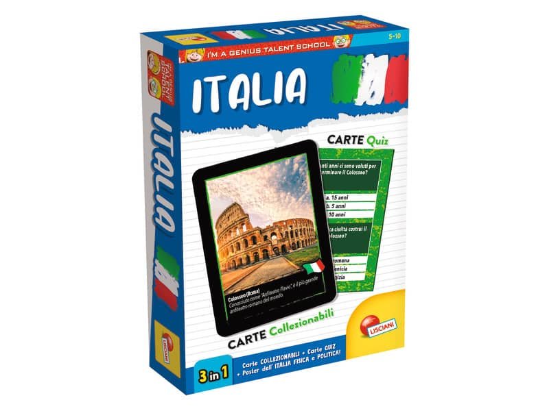 Gioco in scatola Lisciani I’m a Genius Quiz Italia – 100132