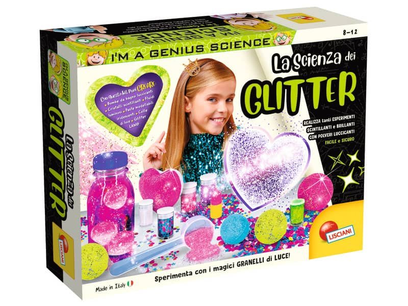 Gioco in scatola Lisciani I’m a Genius Laboratorio Scienza dei Glitter – 77007