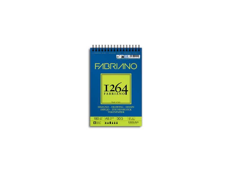 Blocco da disegno spiralato 1264 180 g – 50 fogli A5 – 19100645