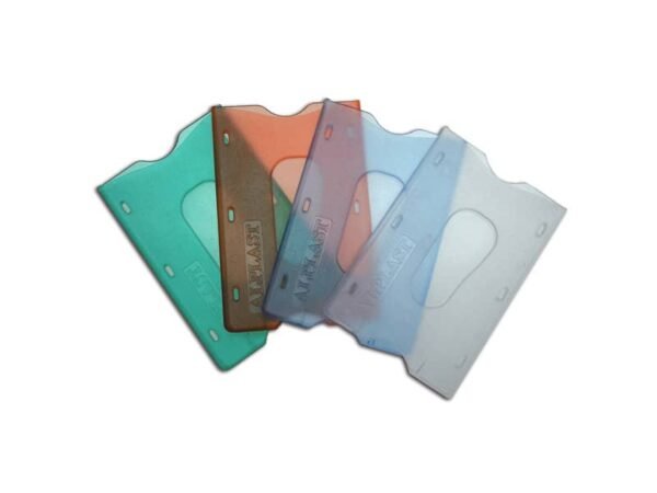 Portacard rigida Alplast ad uno scomparto con asola estrattrice trasparente - 1009