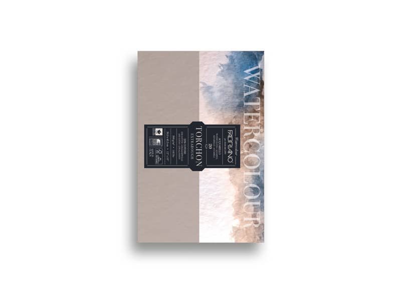 Carta per acquerello Fabriano Watercolor 300 g grana rotonda – 30,5×45,5 cm – 20 fogli – 19100277