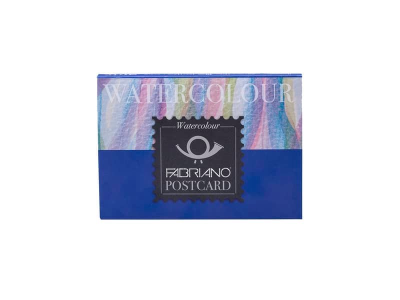 Blocco collato per acquerello Fabriano Watercolor postcard 20 fogli – 300g A6 – 17105148