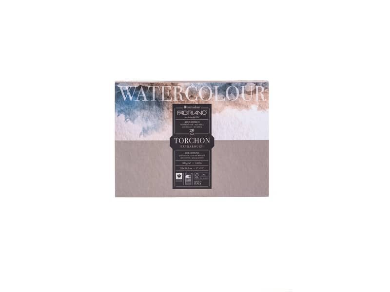 Carta per acquerello Fabriano Watercolor 300 g grana rotonda – 23×30,5 cm – 20 fogli – 19100276