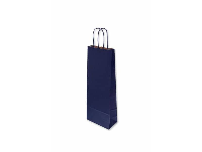 Borsa porta bottiglia Florio Carta colore blu – formato 14x9x40 cm 72191