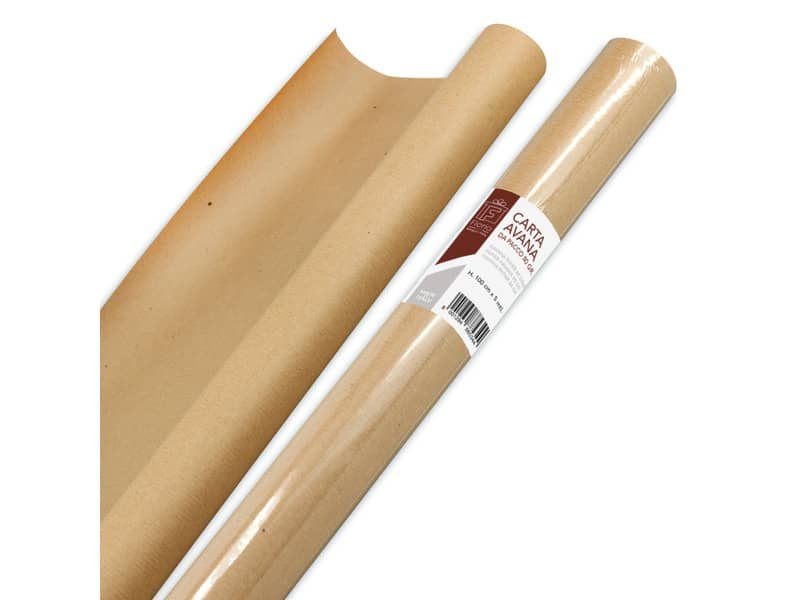 Rotolo carta da pacco Florio Carta formato 1×5 mt colore avana 5344