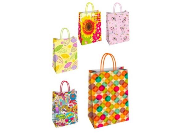 Borsa shopper Florio Carta fantasie assortite - formato 36x12x41 73181