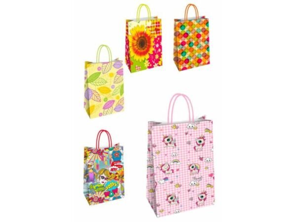 Borsa shopper Florio Carta fantasie assortite - formato 26x12x35 73198