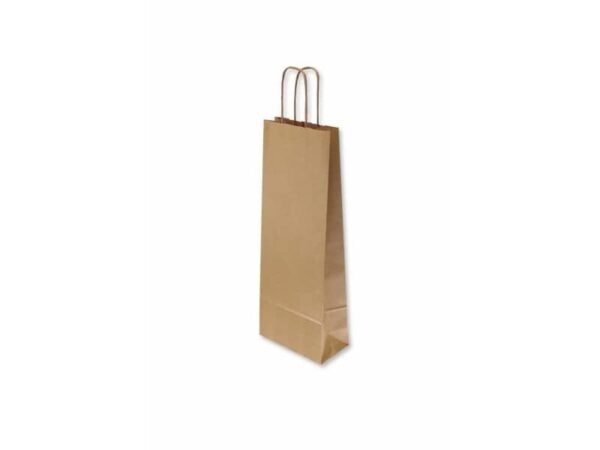 Borsa porta bottiglia Florio Carta colore avana - formato 14x9x40 cm 70357