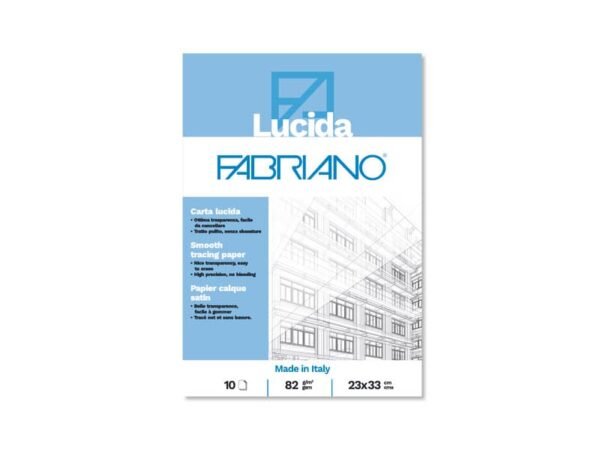 Blocco carta lucida Fabriano 10 fogli - 82 g formato 23x33 cm - 19100660