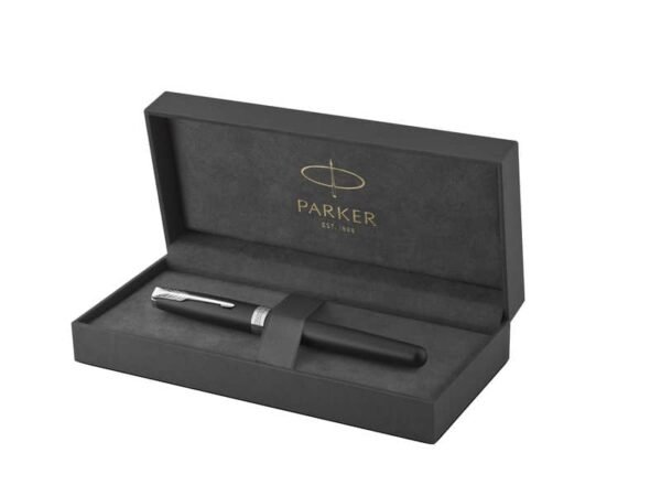 Penna stilografica Parker Sonnet punta F Parker Matt Black CT 1931521