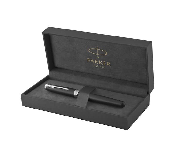 Penna stilografica Parker Sonnet punta F Parker Matt Black CT 1931521