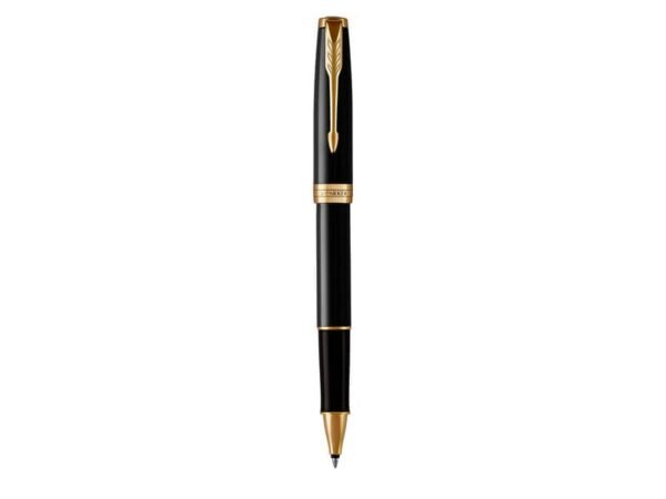 Penna roller Parker Sonnet punta F inchiostro nero Parker Black GT 1931496