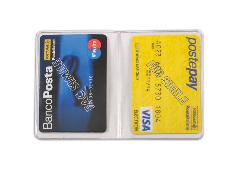 Portacard a due scomparti Alplast colori assortiti 890C