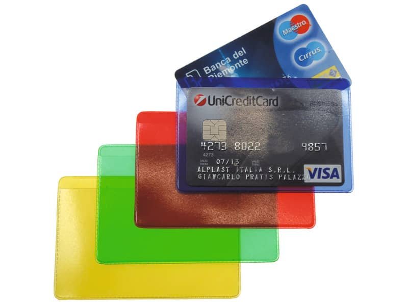 Cristalcard Alplast a due scomparti colori assortiti 999/C