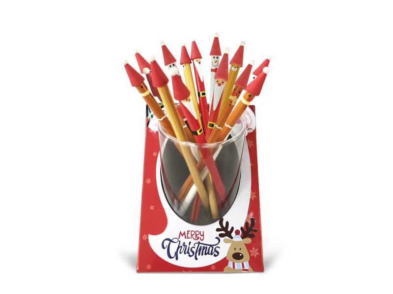 Espositore matite mini Christmas fantasy Lebez 4 soggetti assortiti 81398