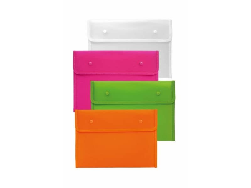 Busta cordonata Lebez formato A4 colori assortiti – conf. 12 pz – 80601