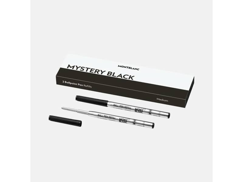 Refill per penne a sfera Montblanc punta media – nero conf. 2 pz – MB128211