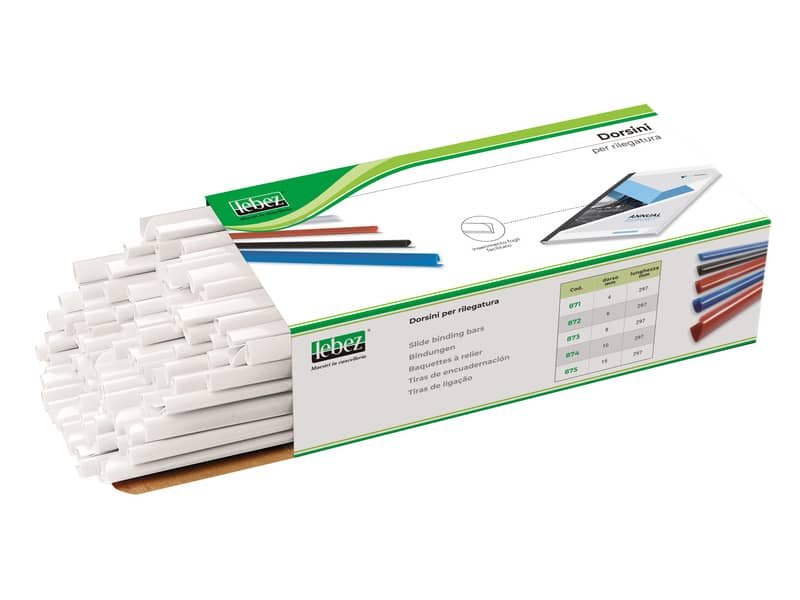 Dorsino in plastica tondo Lebez formato 6 mm – colore bianco 872-B