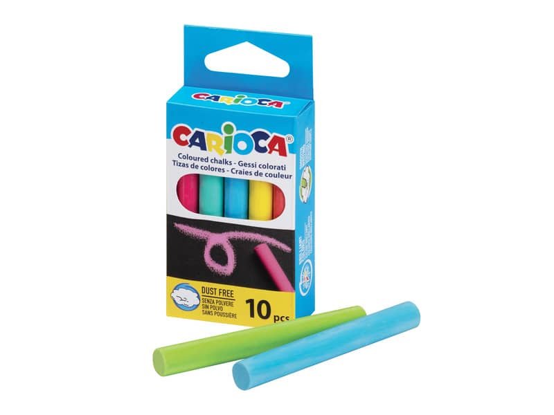 Gessi tondi Carioca conf. da 10 pezzi colorati 43554